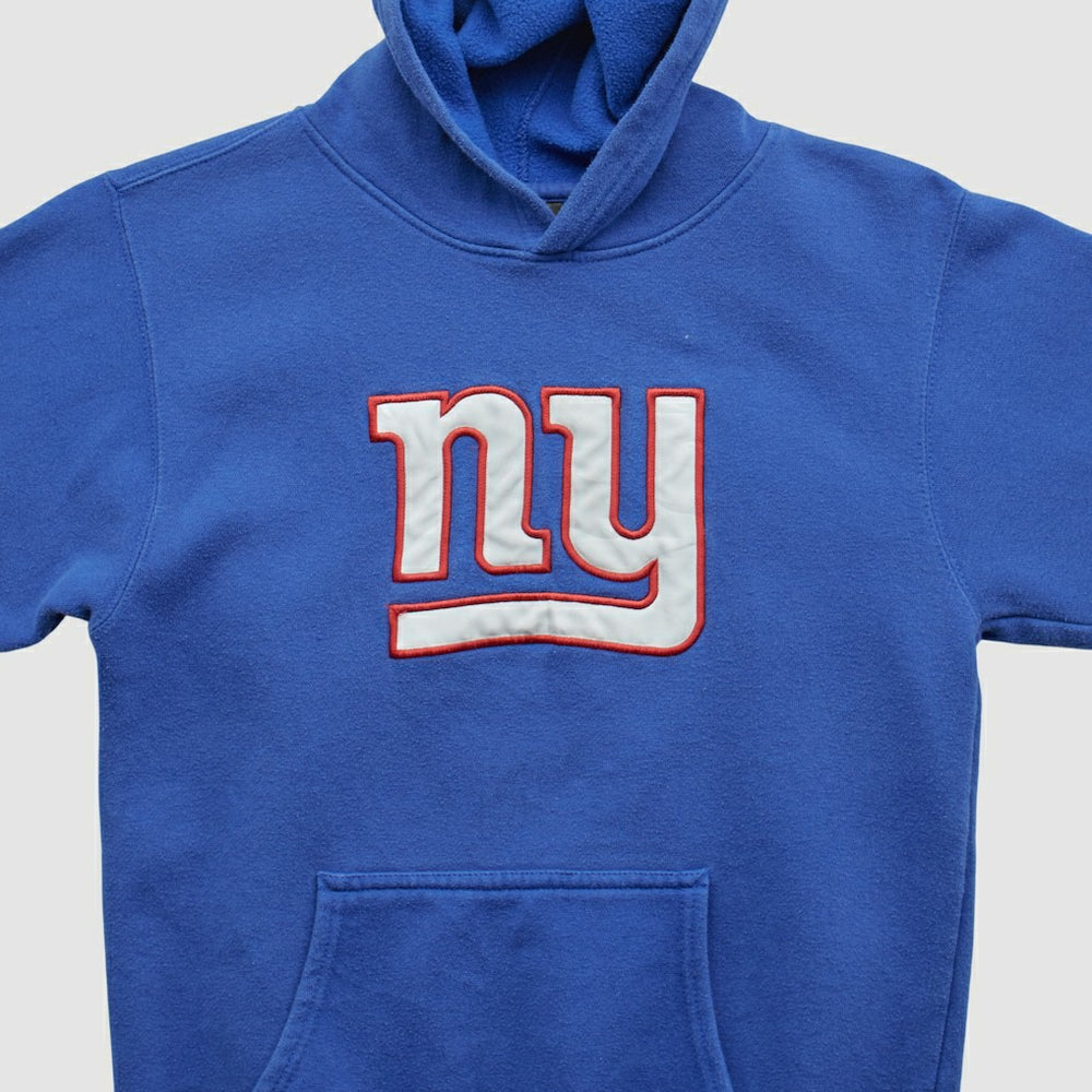 New York Giants Reebok 2000s Hooded Pullover Sweatshirt Blue Vintage - Fanatics