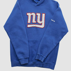 New York Giants Reebok 2000s Hooded Pullover Sweatshirt Blue Vintage - Fanatics