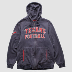 Houston Texans Reebok 2010s Hooded Full Zip Sweatshirt Navy Vintage - Fanatics