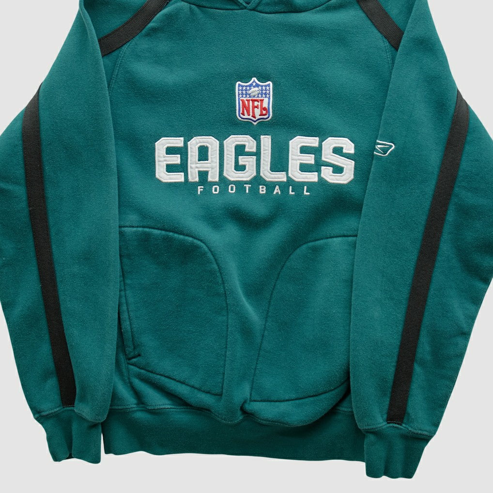 Philadelphia Eagles Reebok 2000s Hooded Pullover Sweatshirt Teal Vintage - Fanatics