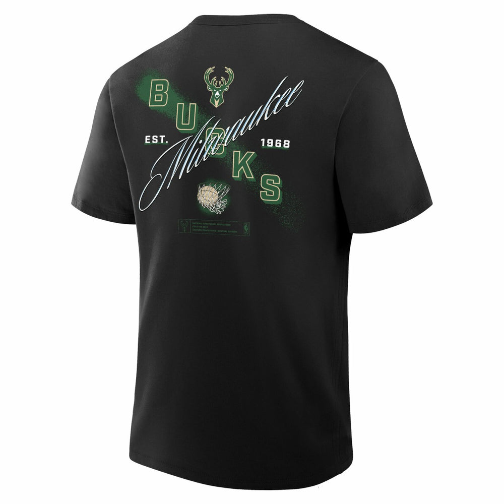 NBA - Milwaukee Bucks SOS T-Shirt - Black