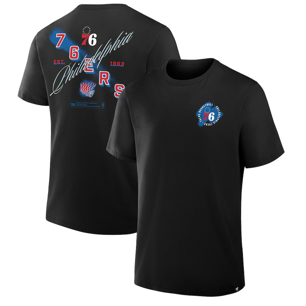 NBA - Philadelphia 76ers SOS T-Shirt - Black