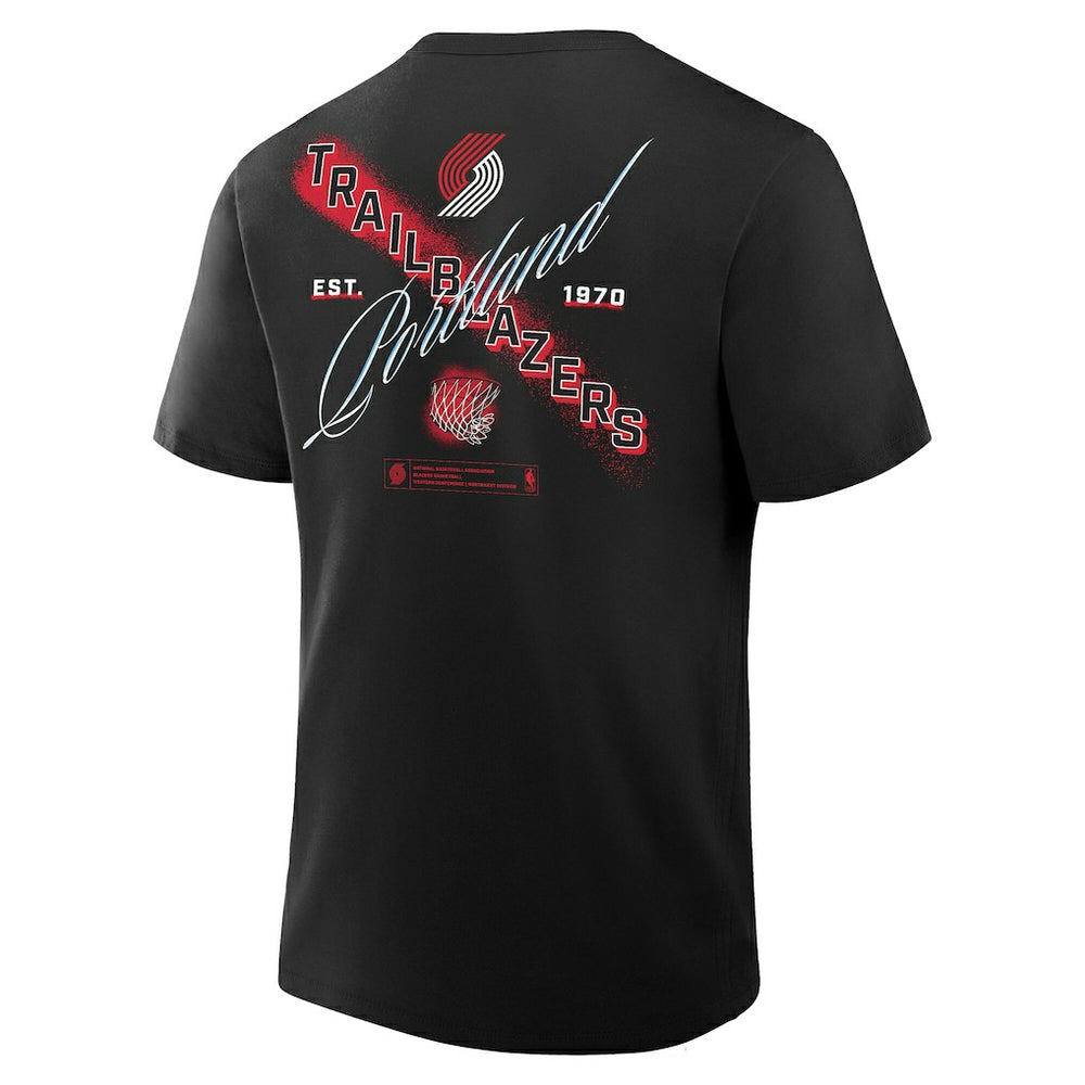 NBA - Portland Trail Blazers SOS T-Shirt - Black