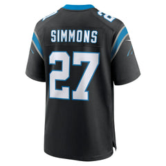 Isaiah Simmons Carolina Panthers Team Game Jersey Black - Nike