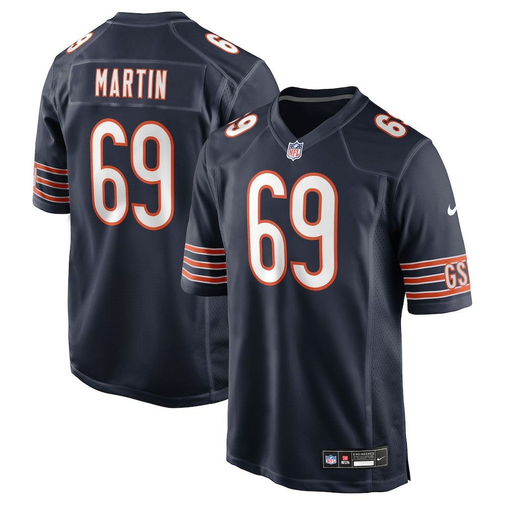 Jeremiah Martin Chicago Bears Team Game Jersey Navy - Nike
