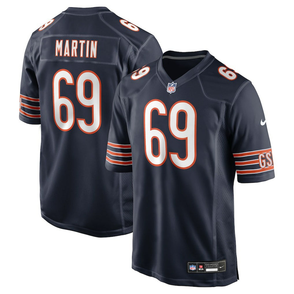 Jeremiah Martin Chicago Bears Team Game Jersey Navy - Nike
