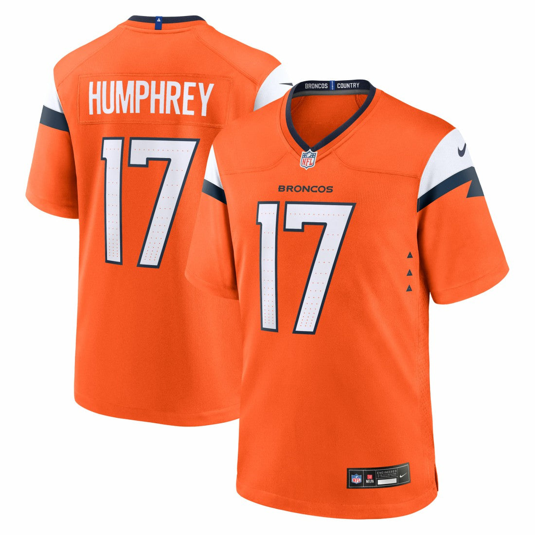 Lil'Jordan Humphrey Denver Broncos Team Game Jersey Orange - Nike