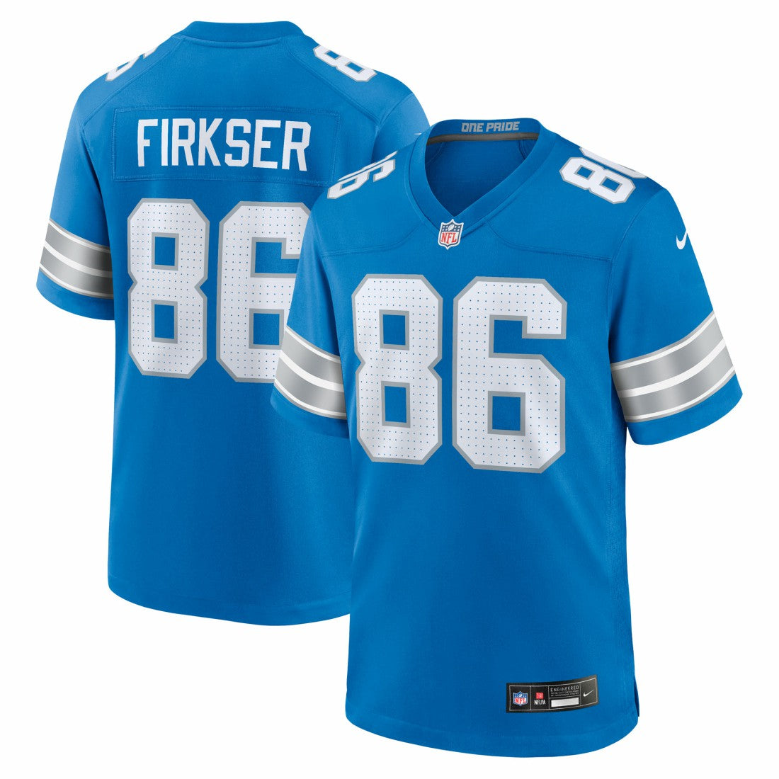 Anthony Firkser Detroit Lions Team Game Jersey Blue - Nike
