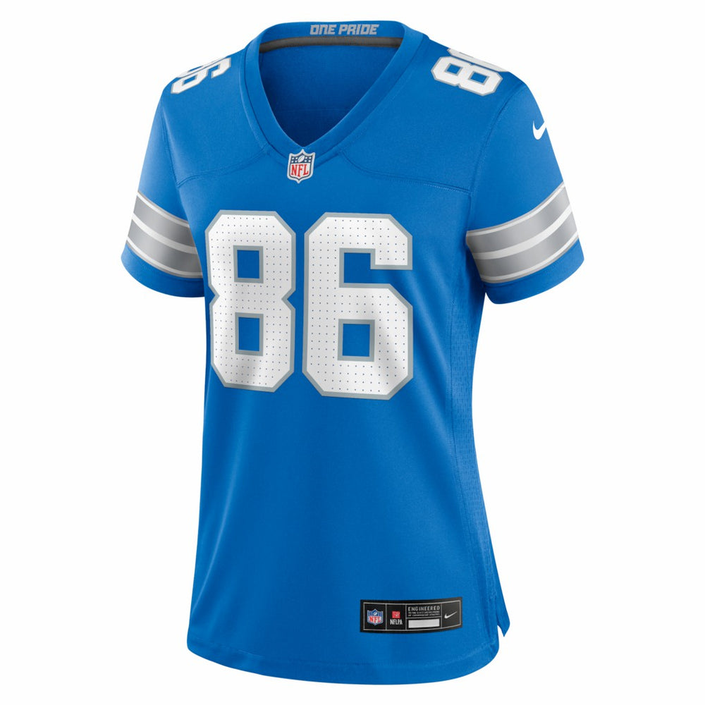 Anthony Firkser Detroit Lions Women's Team Game Jersey Blue - Nike