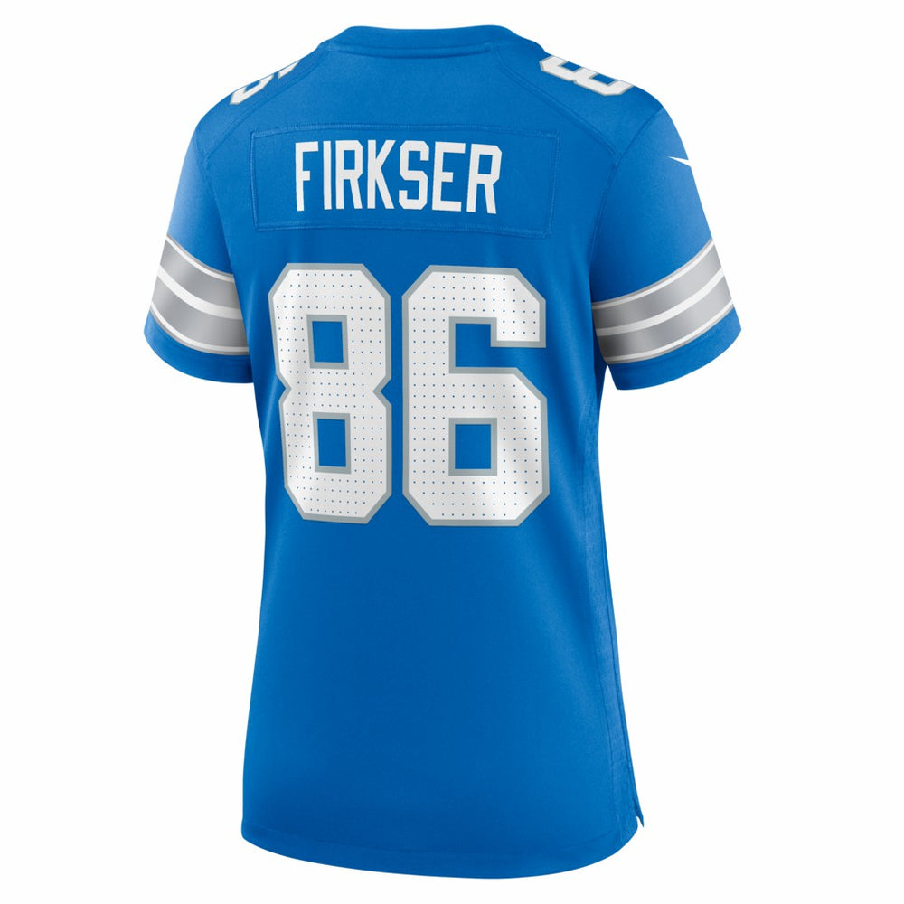 Anthony Firkser Detroit Lions Women's Team Game Jersey Blue - Nike