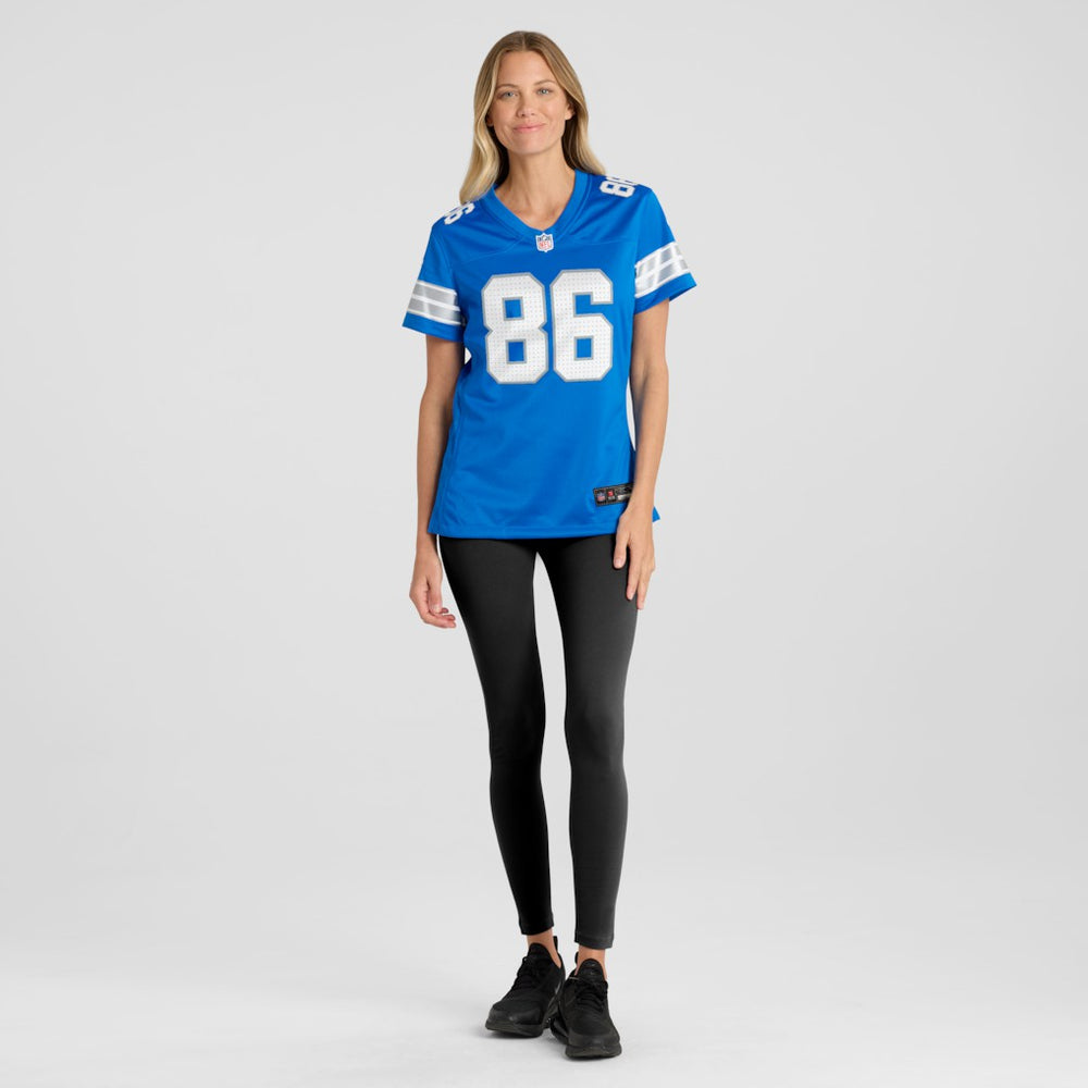 Anthony Firkser Detroit Lions Women's Team Game Jersey Blue - Nike