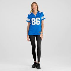 Anthony Firkser Detroit Lions Women's Team Game Jersey Blue - Nike