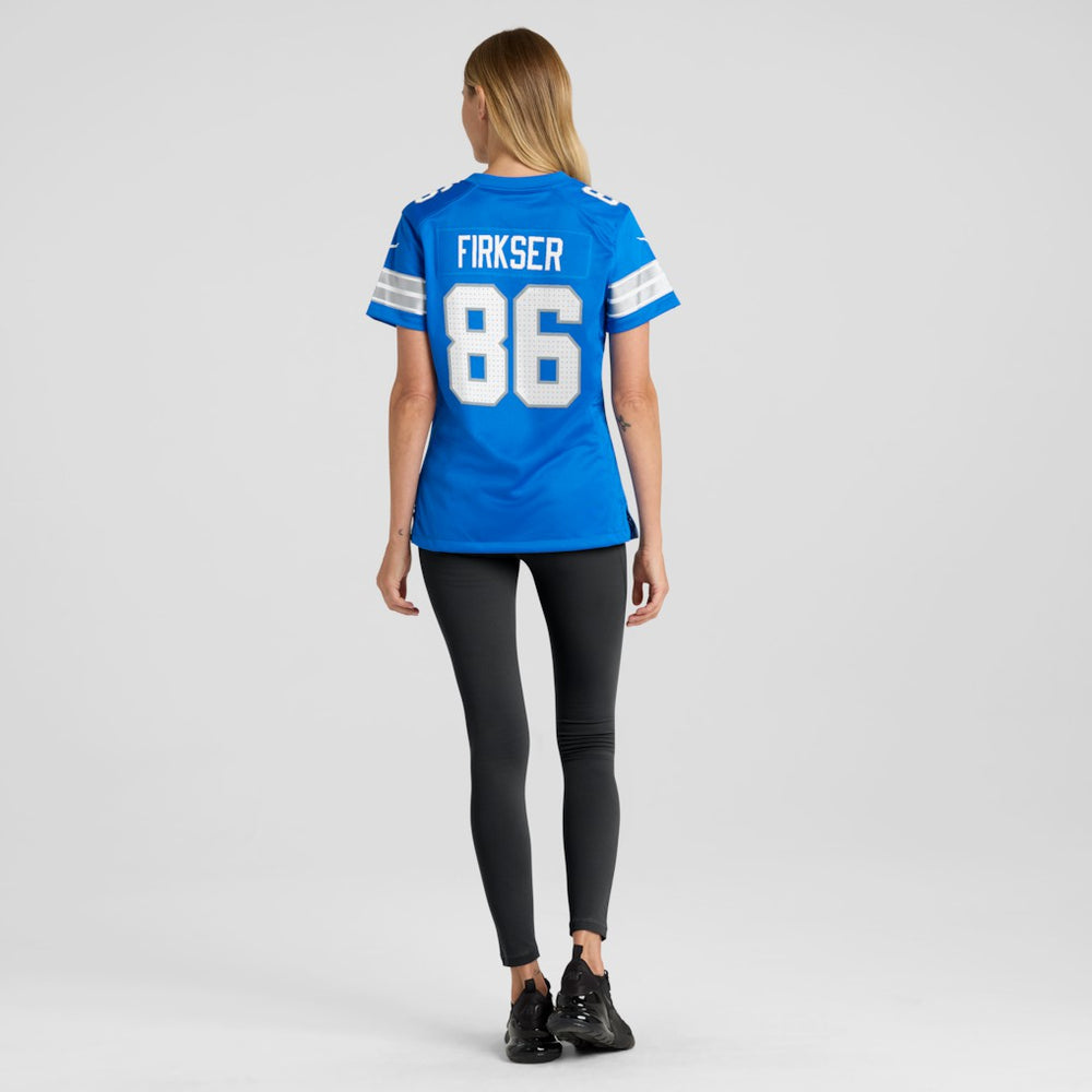 Anthony Firkser Detroit Lions Women's Team Game Jersey Blue - Nike