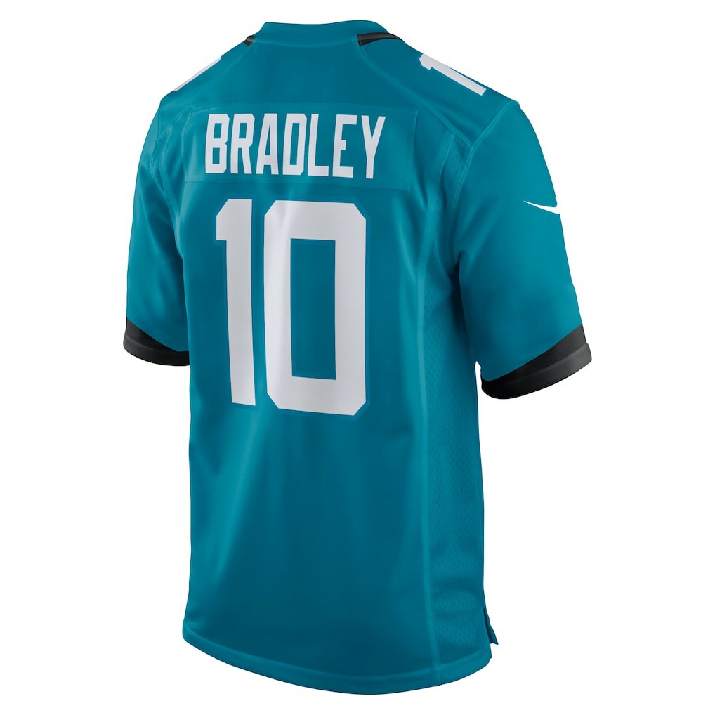Carter Bradley Jacksonville Jaguars Team Game Jersey Teal - Nike