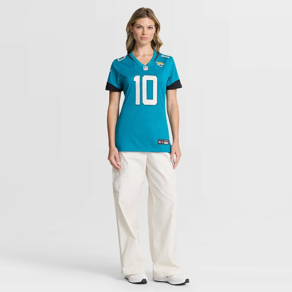 Carter Bradley Jacksonville Jaguars Women's Team Game Jersey Teal - Nike
