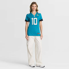 Carter Bradley Jacksonville Jaguars Women's Team Game Jersey Teal - Nike