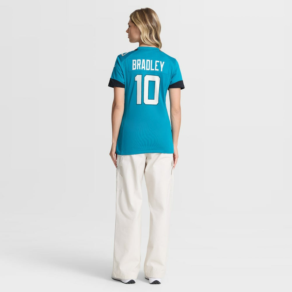 Carter Bradley Jacksonville Jaguars Women's Team Game Jersey Teal - Nike
