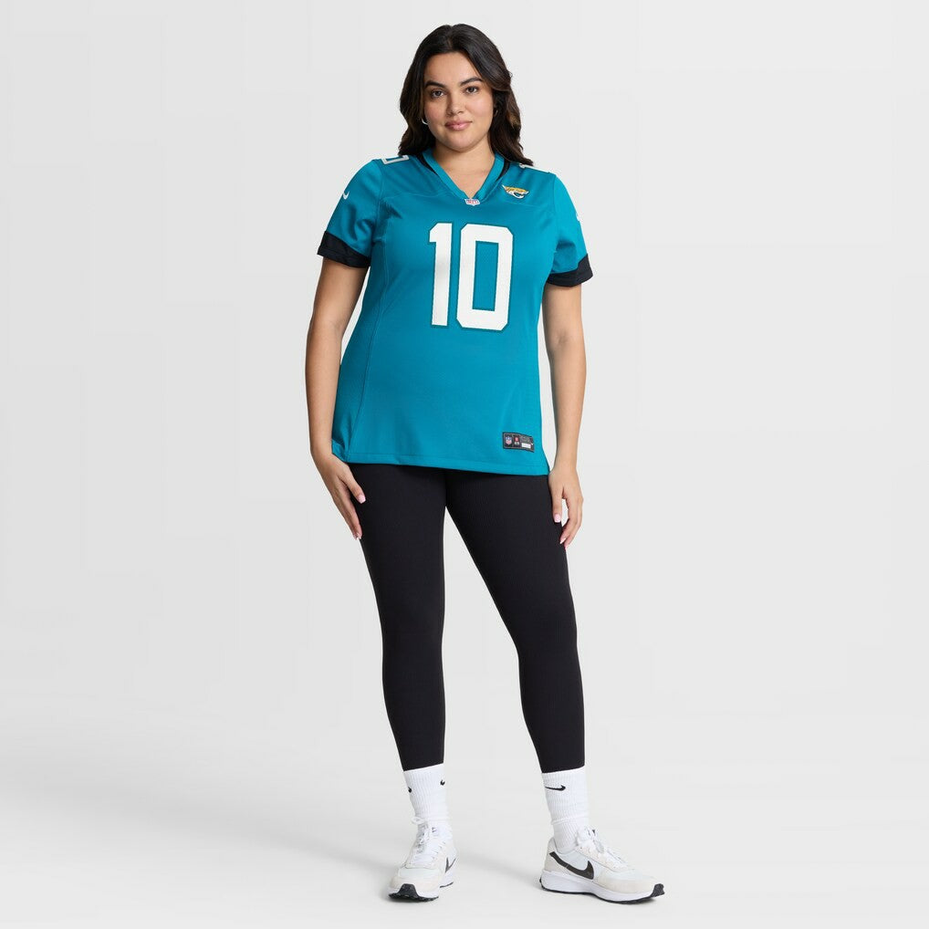 Carter Bradley Jacksonville Jaguars Women's Team Game Jersey Teal - Nike