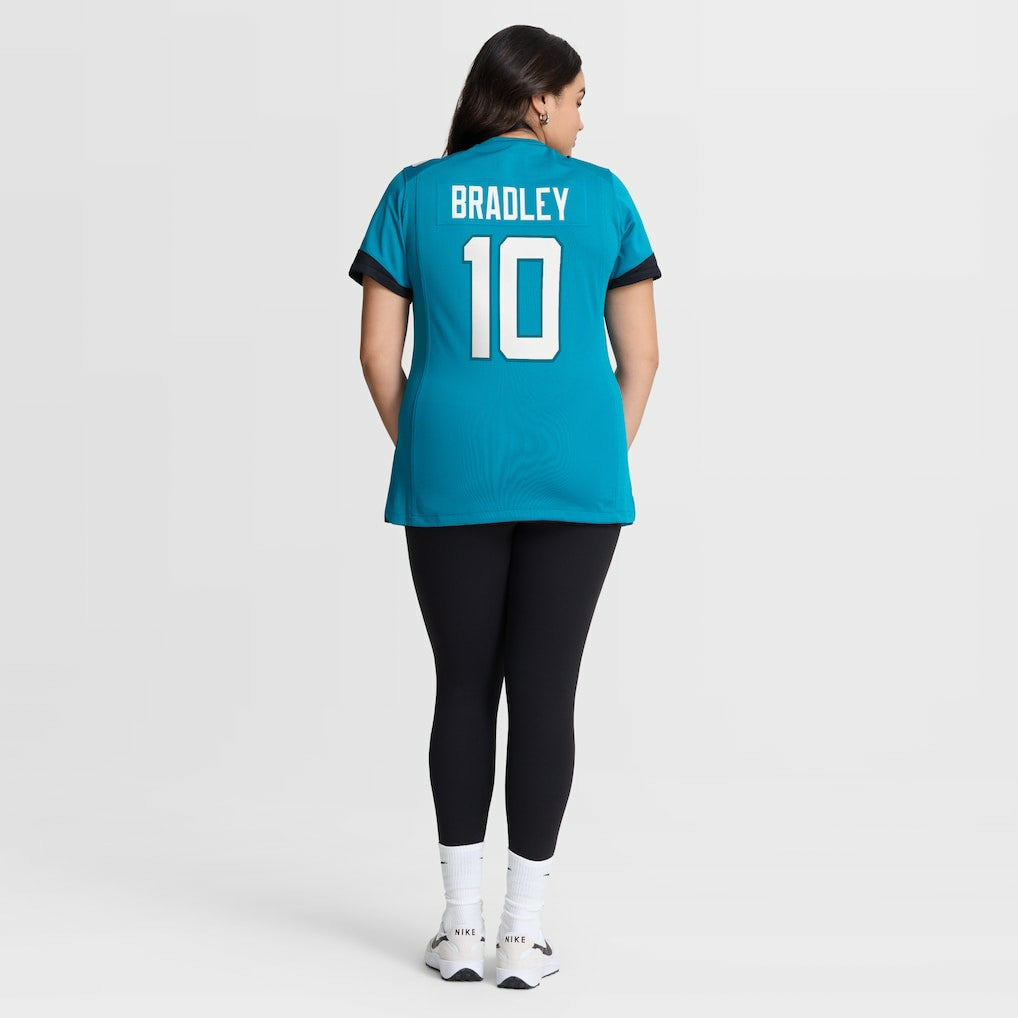 Carter Bradley Jacksonville Jaguars Women's Team Game Jersey Teal - Nike