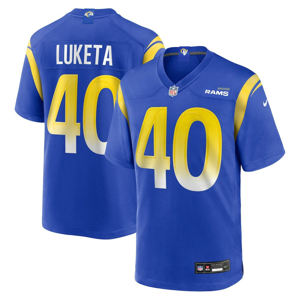 Jesse Luketa Los Angeles Rams Team Game Jersey Royal - Nike