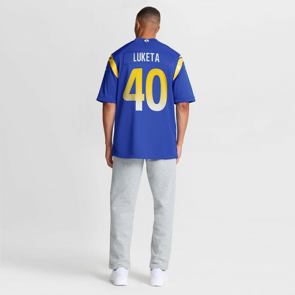 Jesse Luketa Los Angeles Rams Team Game Jersey Royal - Nike