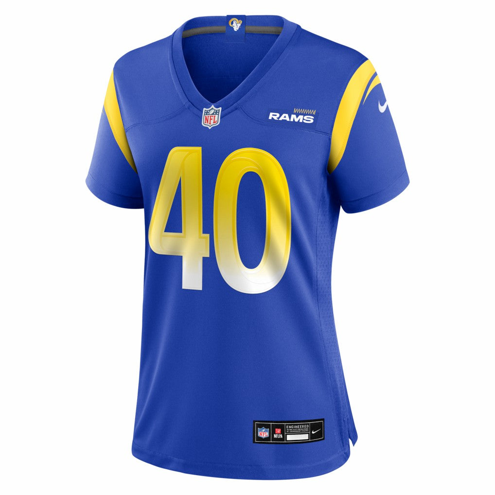 Jesse Luketa Los Angeles Rams Women's Team Game Jersey - Royal | NFL Jerseys