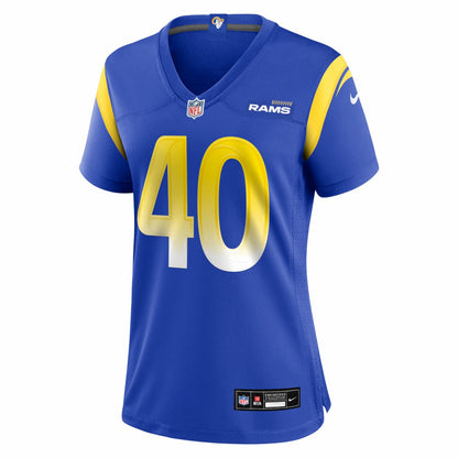 Jesse Luketa Los Angeles Rams Women's Team Game Jersey - Royal | NFL Jerseys