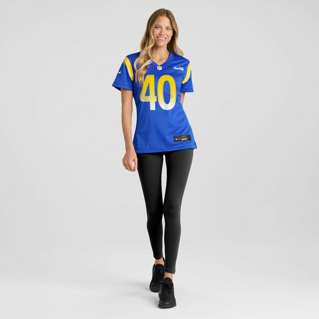 Jesse Luketa Los Angeles Rams Women's Team Game Jersey - Royal | NFL Jerseys