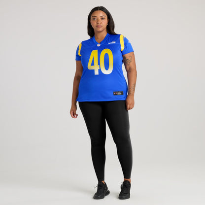 Jesse Luketa Los Angeles Rams Women's Team Game Jersey - Royal | NFL Jerseys