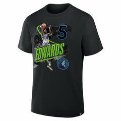 NBA - Anthony Edwards Minnesota Timberwolves Start of Season T-Shirt - Black