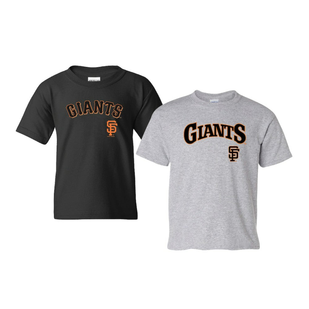 San Francisco Giants Soft as a Grape Youth 2-Pack Logo T-Shirt Set Lifestyle