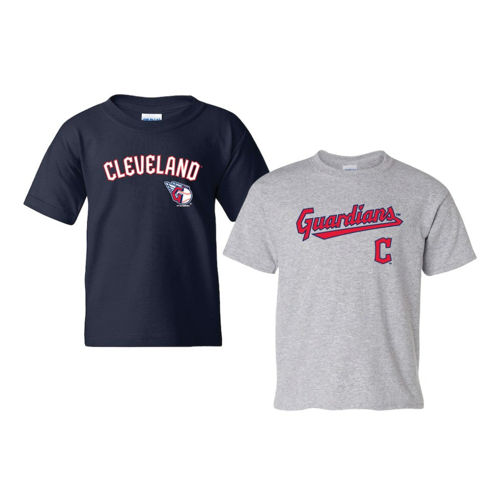 Cleveland Guardians Soft as a Grape Youth 2-Pack Logo T-Shirt Set Near Me