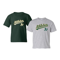 Athletics Soft as a Grape Youth 2-Pack Logo T-Shirt Set Lifestyle