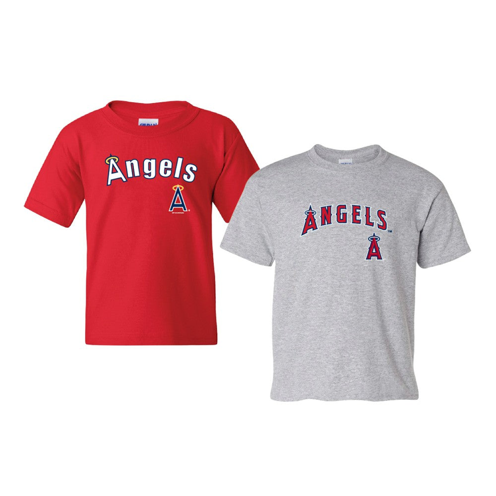 Los Angeles Angels Soft as a Grape Youth 2-Pack Logo T-Shirt Set On Sale