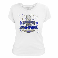 Los Angeles Dodgers Tiny Turnip Women's 2025 World Series Champions Parade T-Shirt for sale