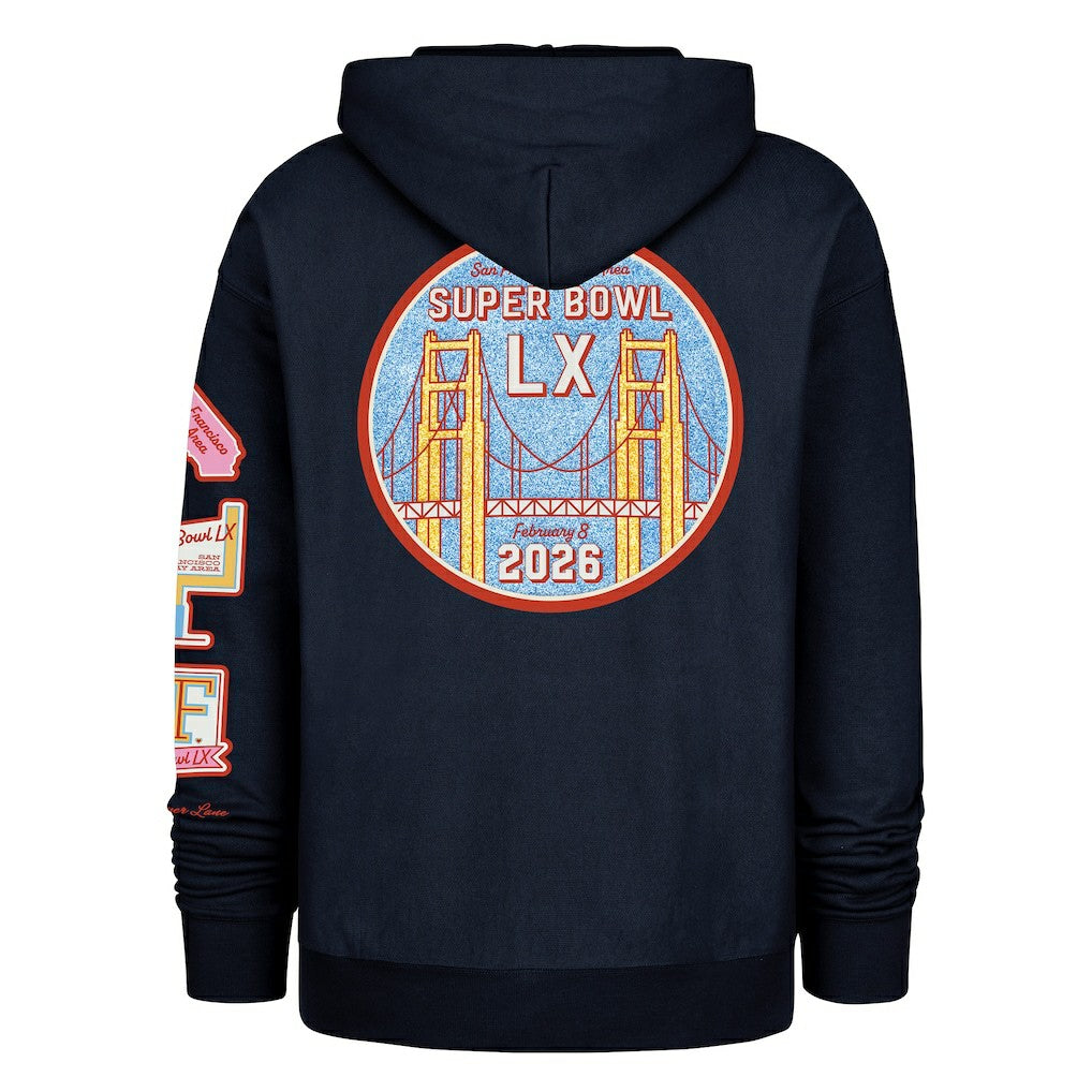 Stoney Clover Lane x '47 Women's Super Bowl LX Patches Foundation Hoodie Black - 47 brand