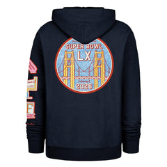 Stoney Clover Lane x '47 Women's Super Bowl LX Patches Foundation Hoodie Black - 47 brand