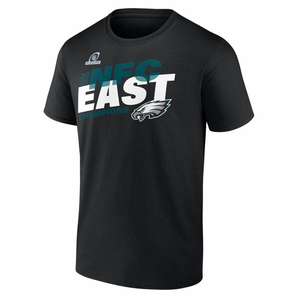 Philadelphia Eagles 2025 NFC East Division Champions Big & Tall Conquer T-Shirt Black - Fanatics