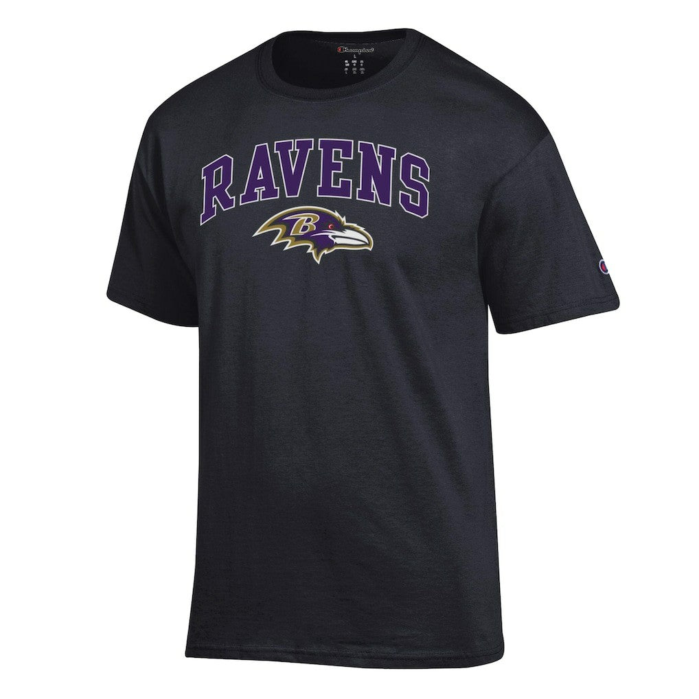 Baltimore Ravens Champion Arch Over Logo T-Shirt Black - NFL