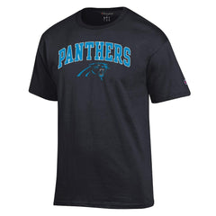 Carolina Panthers Champion Arch Over Logo T-Shirt Black - NFL