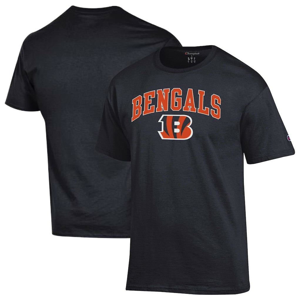 Cincinnati Bengals Champion Arch Over Logo T-Shirt Black - NFL