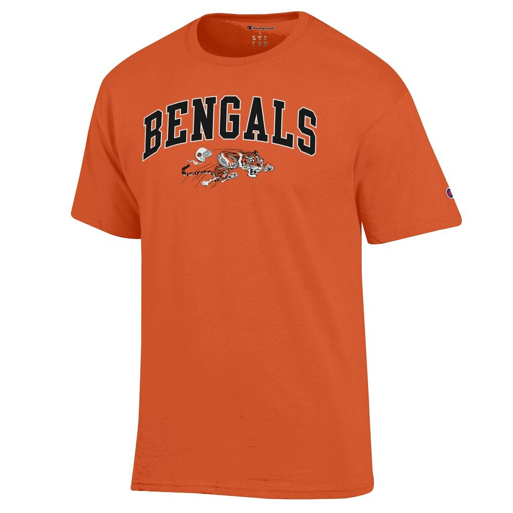 Cincinnati Bengals Champion Arch Over Logo T-Shirt Orange - NFL