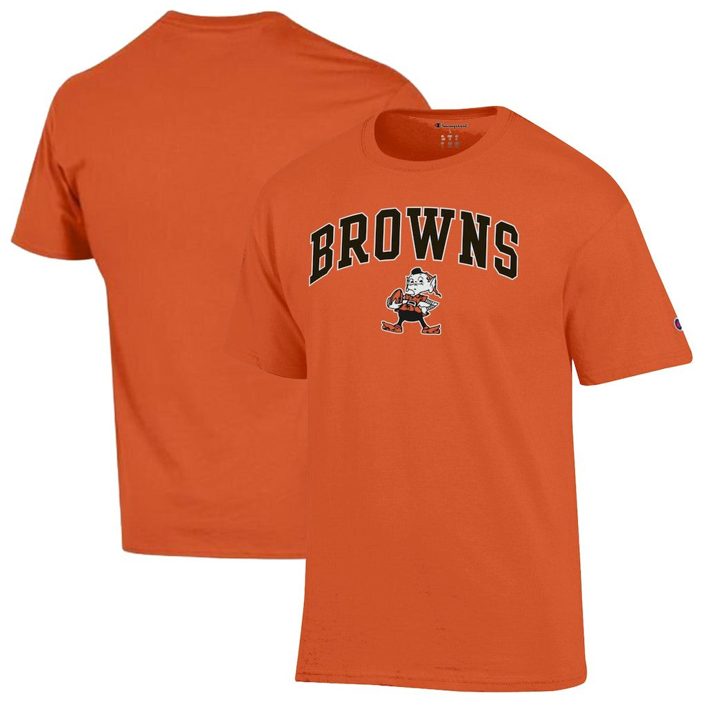 Cleveland Browns Champion Arch Over Logo T-Shirt Orange - NFL