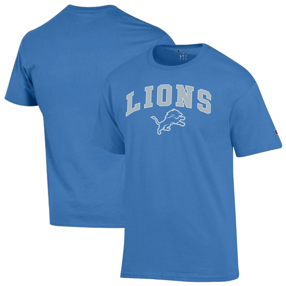Detroit Lions Champion Arch Over Logo T-Shirt Blue - NFL