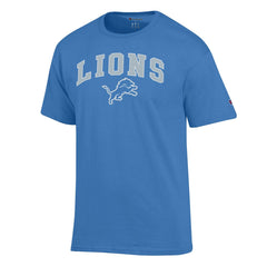 Detroit Lions Champion Arch Over Logo T-Shirt Blue - NFL