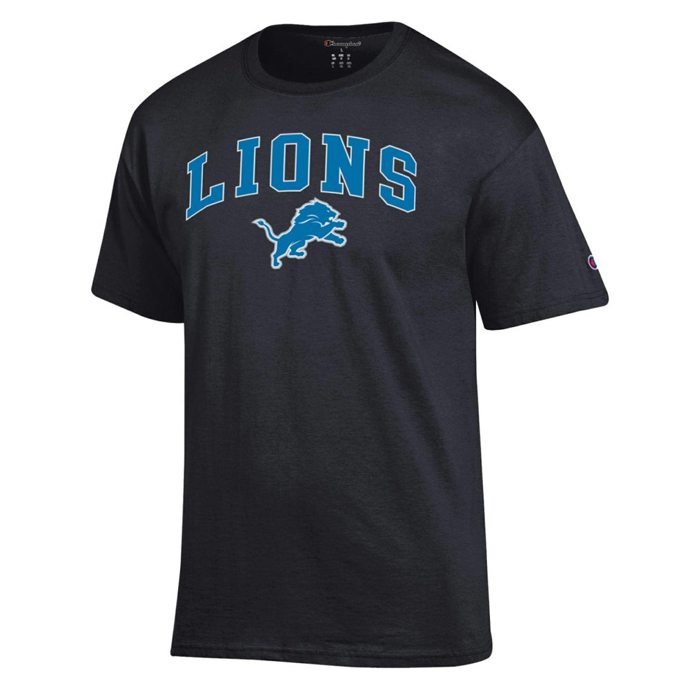 Detroit Lions Champion Arch Over Logo T-Shirt Black - NFL