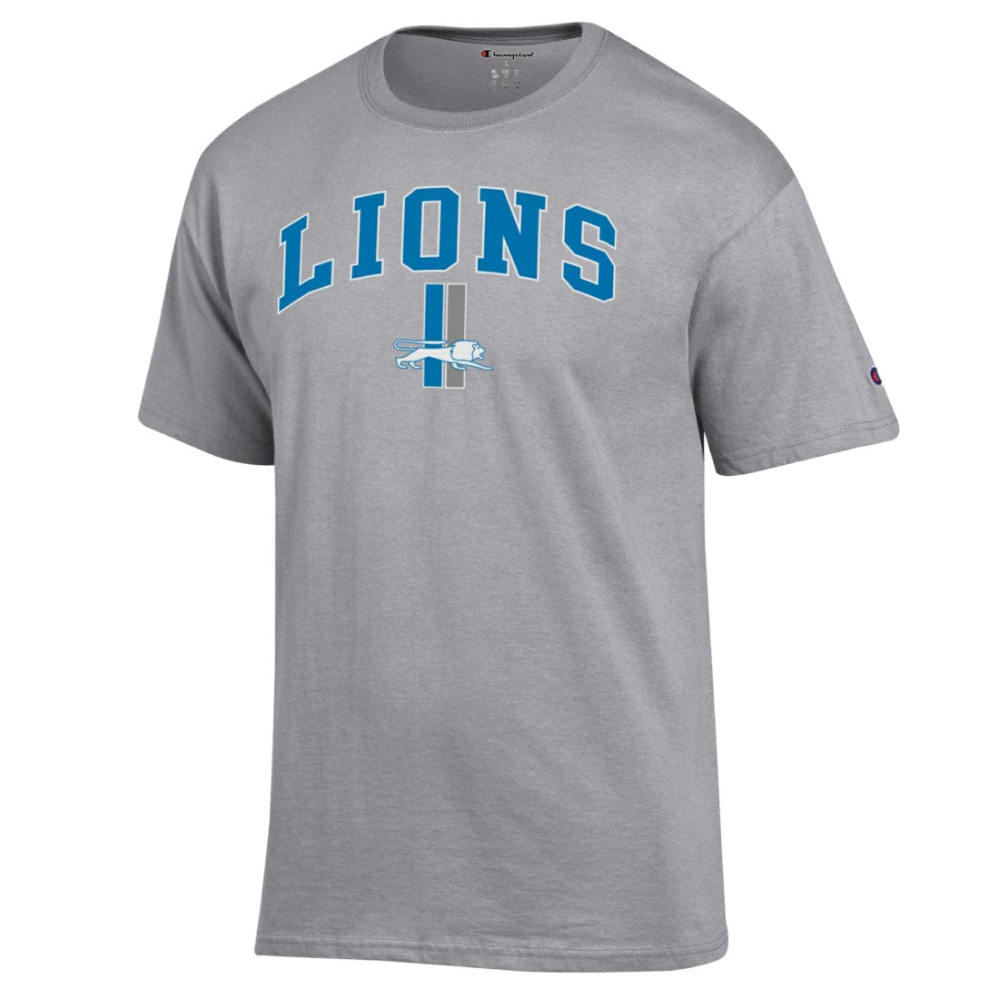 Detroit Lions Champion Arch Over Logo T-Shirt Gray - NFL