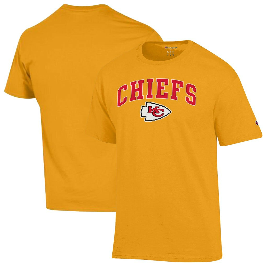 Kansas City Chiefs Champion Arch Over Logo T-Shirt Gold - NFL