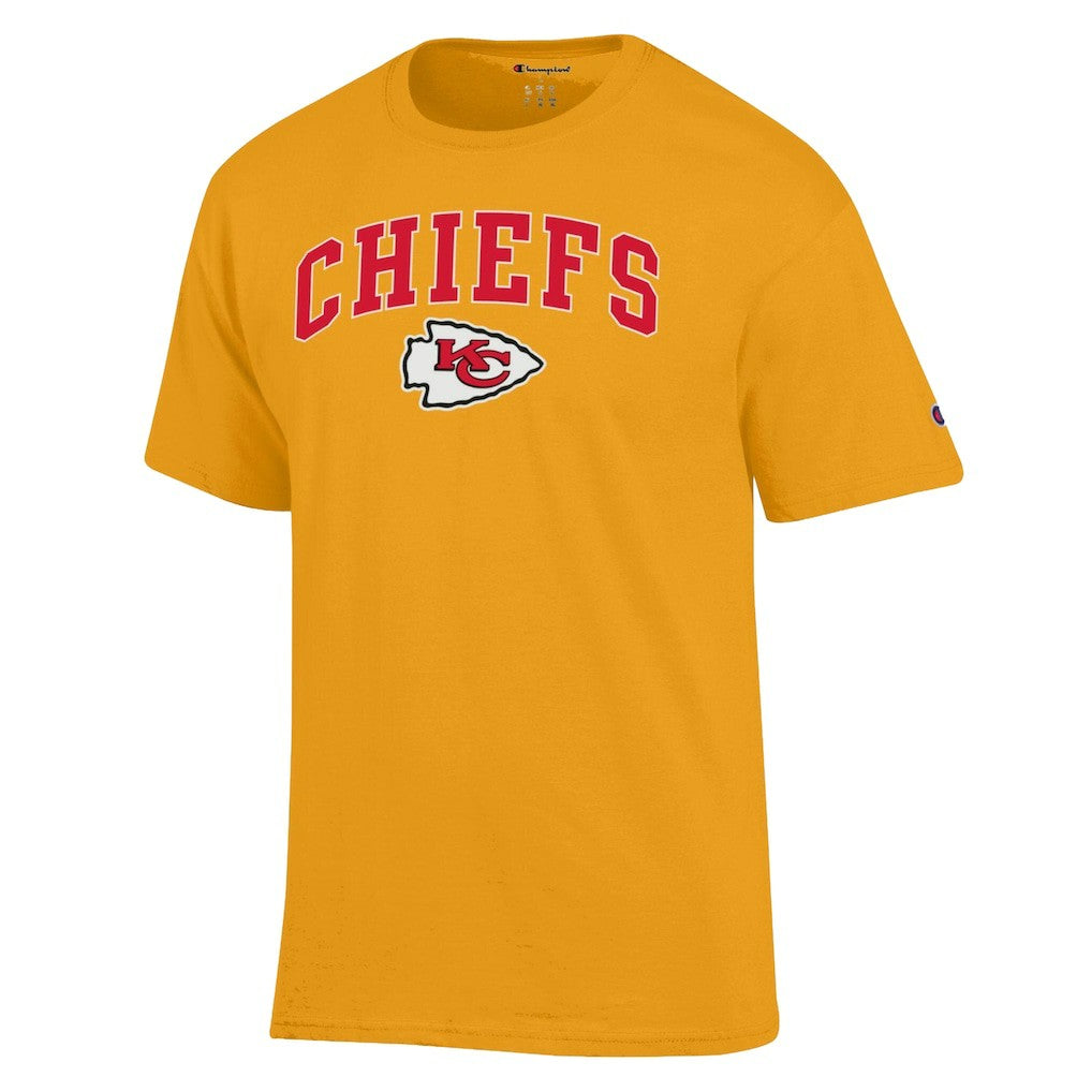 Kansas City Chiefs Champion Arch Over Logo T-Shirt Gold - NFL