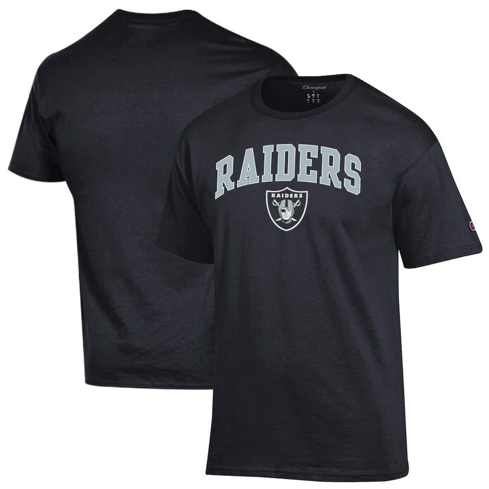 Las Vegas Raiders Champion Arch Over Logo T-Shirt Black - NFL